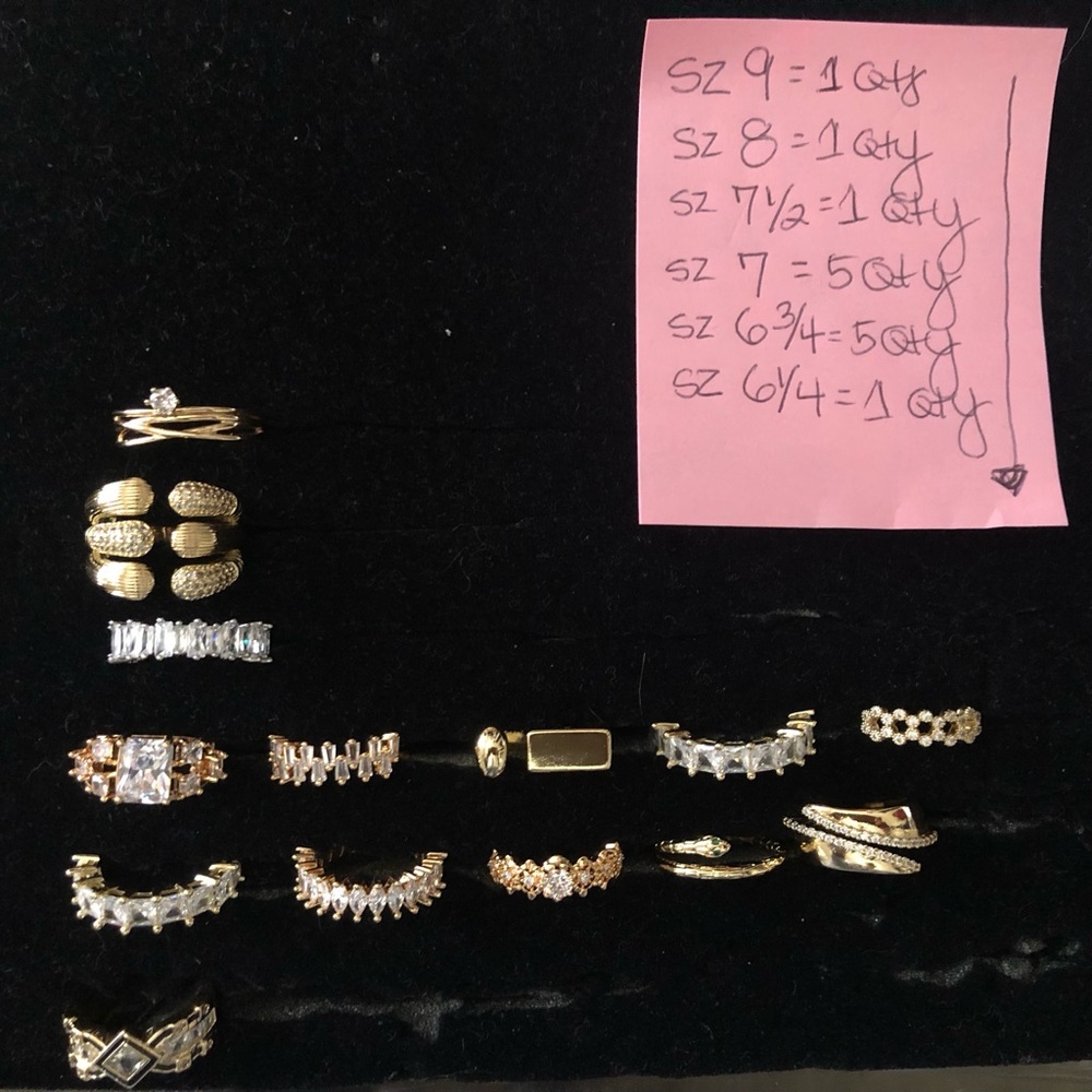 15 qty NEW Pretty Bird Rings Size 6-1/4 to Size 9
